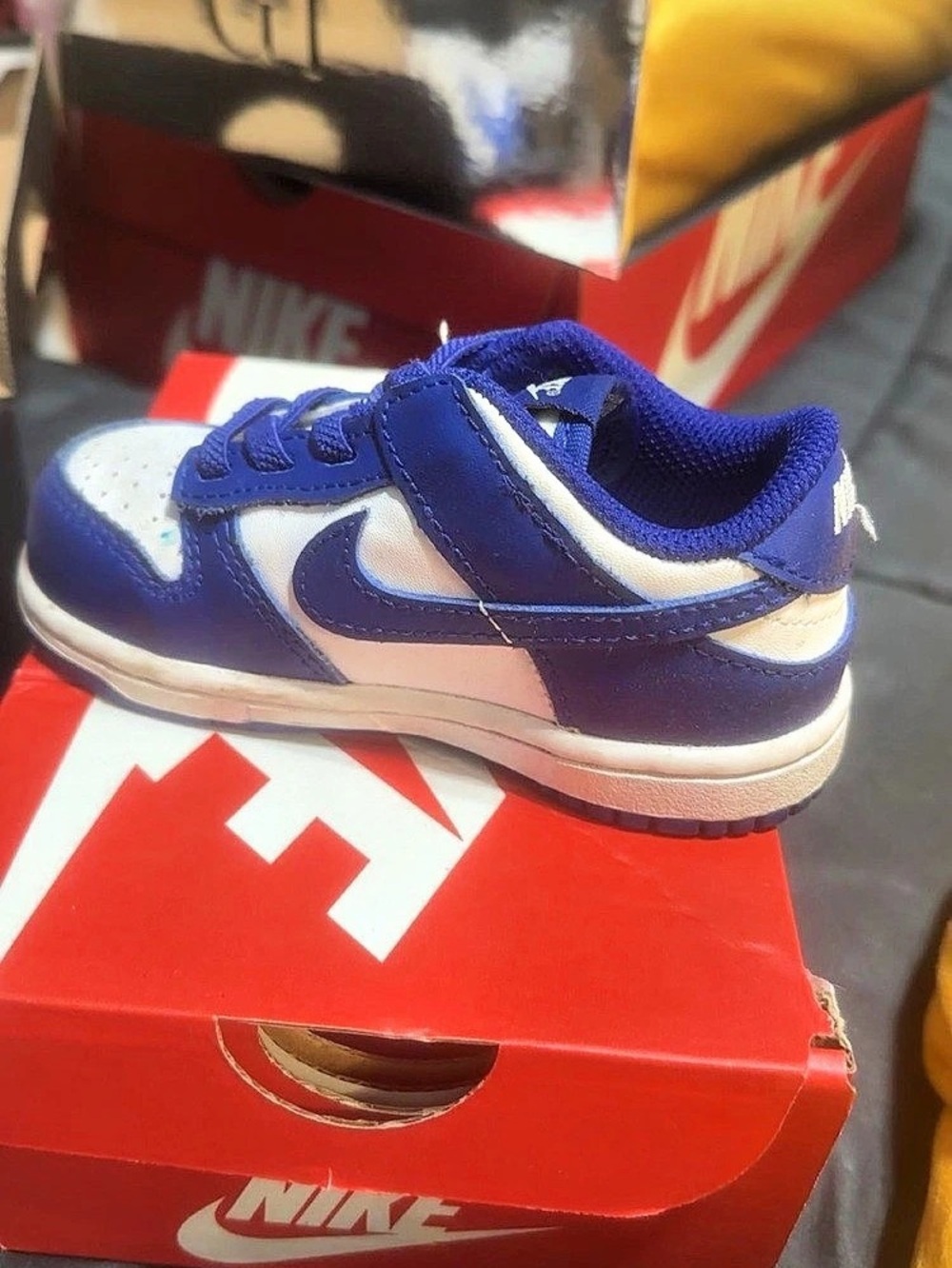 Nike Dunk Low (TD) White/Hyper Royal Sneakers Blue & White